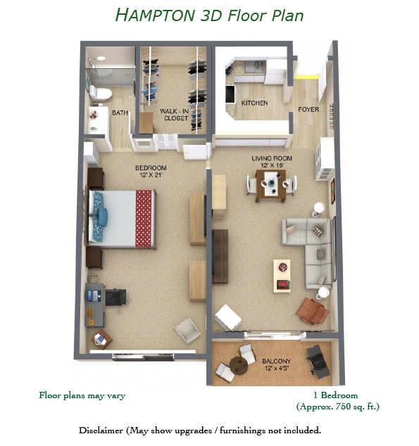 Hampton 3D Floor Plan